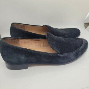 J. Jill Womens Black Suede Leather Loafers 9.5 Leather Sole Cushioned